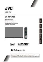 JVC LT-43FV130 Manual De Instrucciones