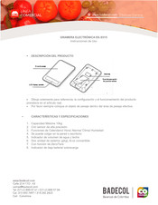 BADECOL EK-9315 Instrucciones De Uso