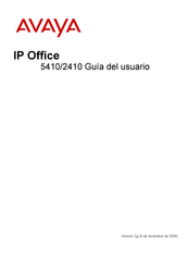 Avaya IP Office 5410 Guia Del Usuario