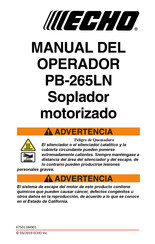 Echo PB-265LN Manual Del Operador