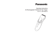 Panasonic ER-HGP72 Instrucciones De Funcionamiento