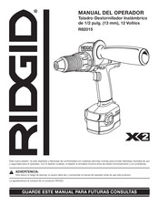 RIDGID R82015 Manual Del Operador