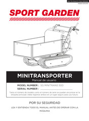 SPORT GARDEN SG MINITRANS 500 Manual De Usuario