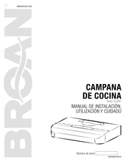 Broan CLDH1 Serie Manual De Instalación,Utilización Y Cuidado