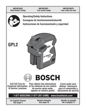 Bosch GPL 2 Instrucciones De Funcionamiento Y Seguridad