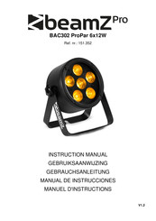 Beamz professional BAC302 Manual De Instrucciones