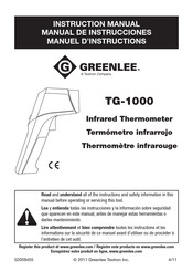 Textron GREENLEE TG-1000 Manual De Instrucciones