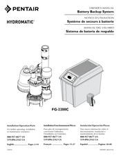 Pentair HYDROMATIC FG-2200C Manual Del Usuario