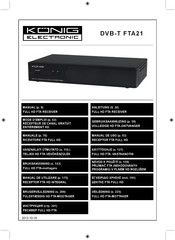 König Electronic DVB-T FTA21 Manual De Uso