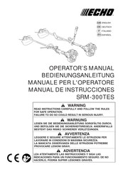 Echo SRM-300TES Manual De Instrucciones