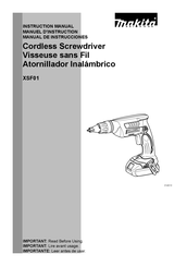 Makita XSF01 Manual De Instrucciones