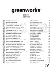 GreenWorks 2103907 Manual De Utilización