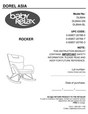 DOREL ASIA Baby Relax DL8944-GN Manual De Instrucciones