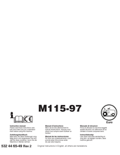 Mcculloch M115-97 Manual De Instrucciones