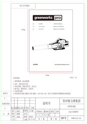 GreenWorks Pro BLB489 Manual Del Operador