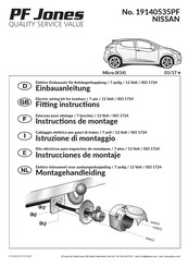 PF Jones 19140535PF Instrucciones De Montaje