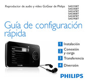 Philips GoGear SA5285BT Guía De Configuración Rápida