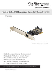 StarTech PEX100S Guia Del Usuario