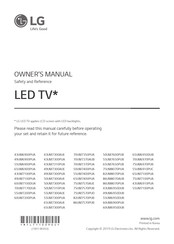 LG 50UM7400PUA Manual Del Usuario