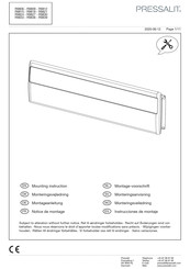 Pressalit R9809 Instrucciones De Montaje