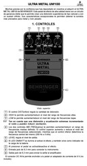 Behringer ULTRA METAL UM100 Guia Del Usuario