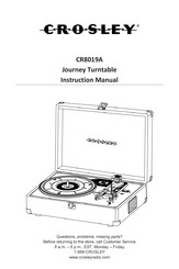 Crosley Journey CR8019A Manual De Instrucciones