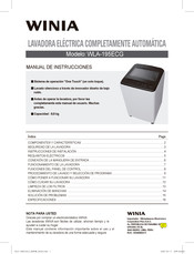 WINIA WLA-195ECG Manual De Instrucciones