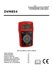 Velleman CAT II 500 V Manual Del Usuario