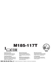 McCulloch M185-117T Manual De Las Instrucciones