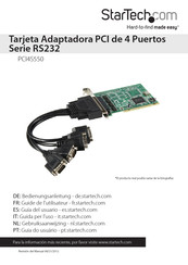 StarTech PCI4S550 Guia Del Usuario