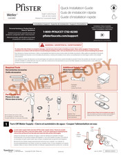 Pfister Weller LG42-WR0 Guía De Instalación Rápida