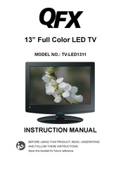 QFX TV-LED1311 Manual De Instrucciones