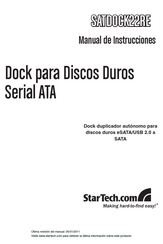 StarTech SATDOCK22RE Manual De Instrucciones