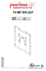 peerless-AV TV-MT-SFL637 Instrucciones