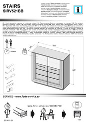 Forte STAIRS SIRV521BB Montaje