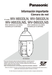 Panasonic WV-S6532LNS Información Importante