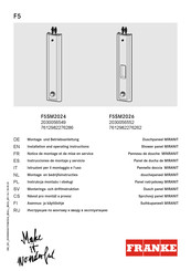 Franke F5SM2024 2030056549 Instrucciones De Montaje Y Servicio