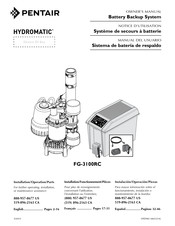 Pentair HYDROMATIC FG-3100RC Manual Del Usuario