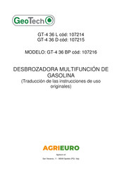 Geotech 107215 Traducción De Las Instrucciones De Uso Originales