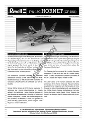 REVELL CF-18A Instrucciones De Ensamblaje