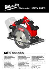 Milwaukee M18 FCSG66 Manual Original