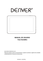 Denver TAQ-70243MK2 Manual De Usuario