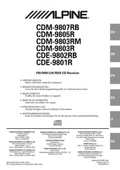 Alpine CDM-9803RM Manual De Operación