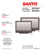 Sanyo DP42647 Manual De Instrucciones