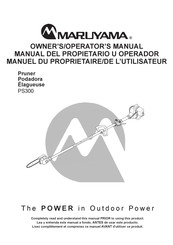 Maruyama PS300 Manual Del Propietario U Operador