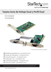 StarTech PCI1S950DV Guia Del Usuario