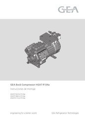 GEA Bock HGX7 R134a Serie Instrucciones De Montaje