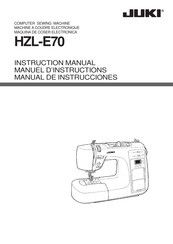 JUKI HZL-E70 Manual De Instrucciones