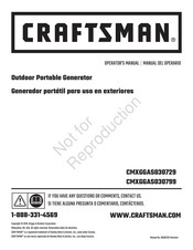 Craftsman CMXGGAS030799 Manual Del Operario