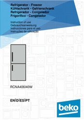 Beko RCNA406I40W Instrucciones Para El Uso